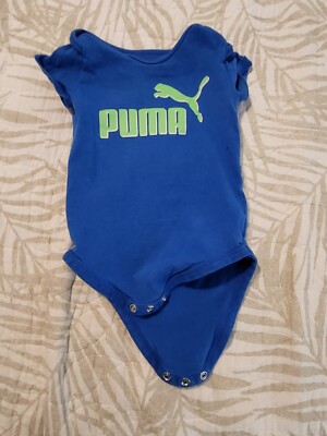 Puma Baby Infant One Piece Romper Blue Size 3-6 months 