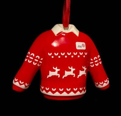 CERAMIC TARGET HOLIDAY UGLY SWEATER~JOY~CHRISTMAS