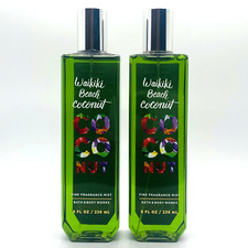 2 Bath Body Works WAIKIKI BEACH COCONUT Fine Fragrance Mist Spray 8 fl.oz