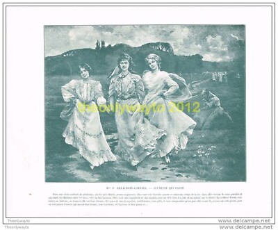 JEUNESSE QUI PASSE, Mme P DELACROIX-GARNIER, BOOK ILLUSTRATION (PRINT), c1903