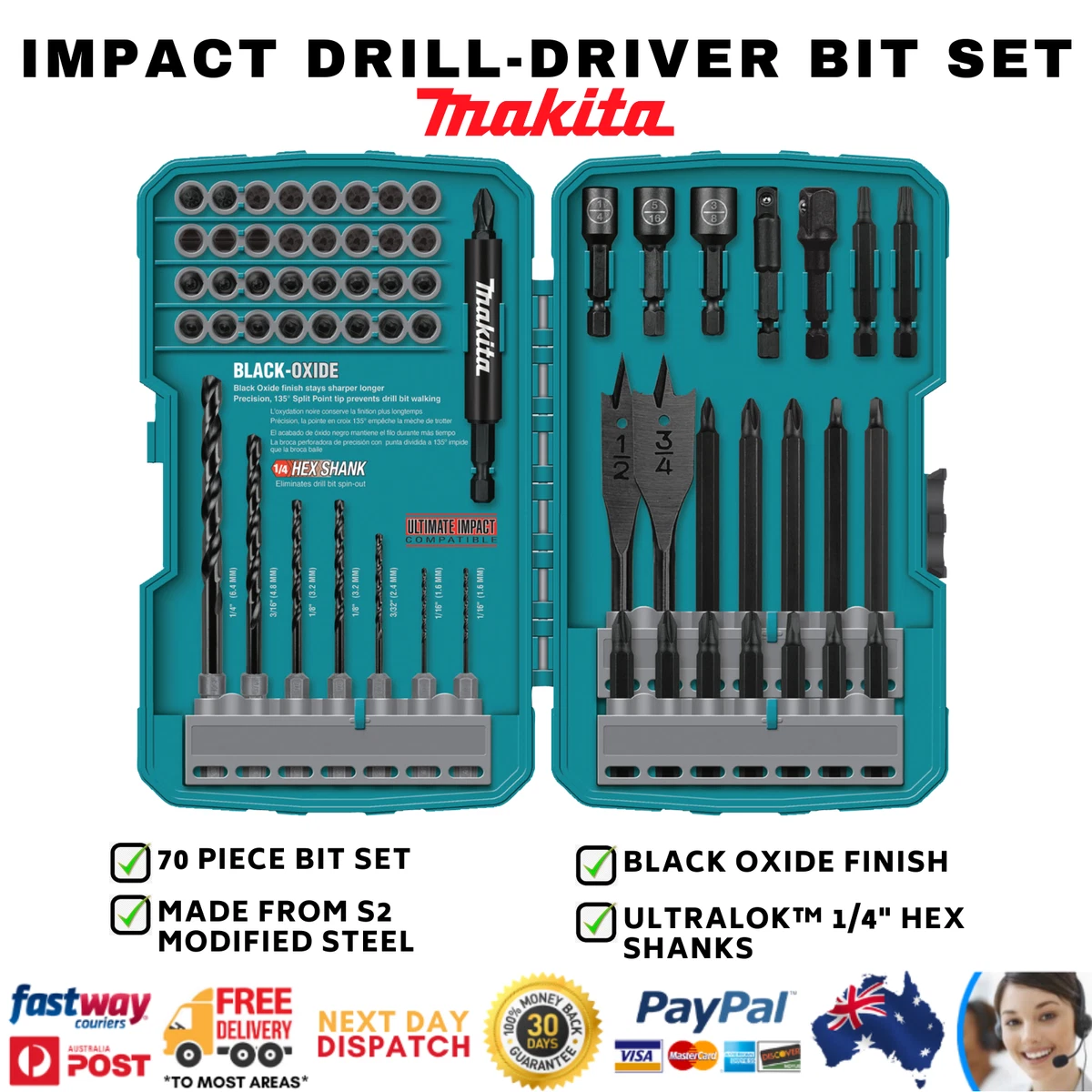 Makita 70 piece bit set cheap
