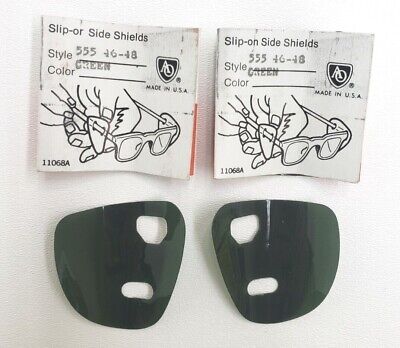 Vtg AO Sure Guard Slip on Side Shields Clear Plastic Vtg AO Sure Guard Slip on Side Shields Clear Plastic