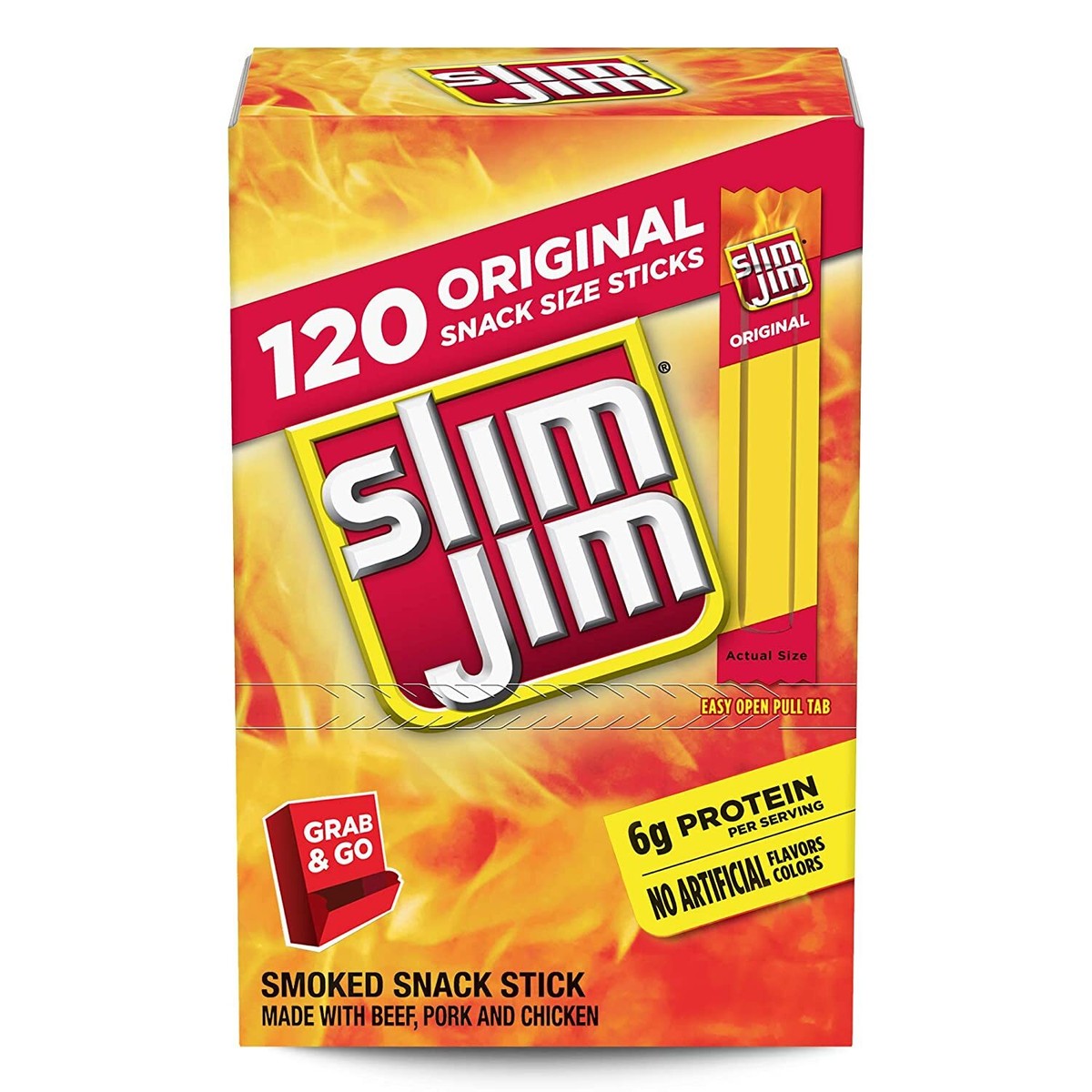 Slim Jim Original (28 Oz) (120 Count) Free Shipping New Branded 