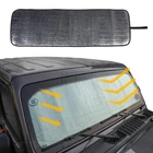 For Jeep Wrangler Folding Front Window Sun Shade Sunshade with Strap Accessories
