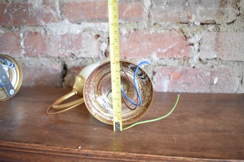 2 x Endon Vintage Wall Lights Satin Gold Plated with Glass Shade Boxed (C) - Picture 23 of 24