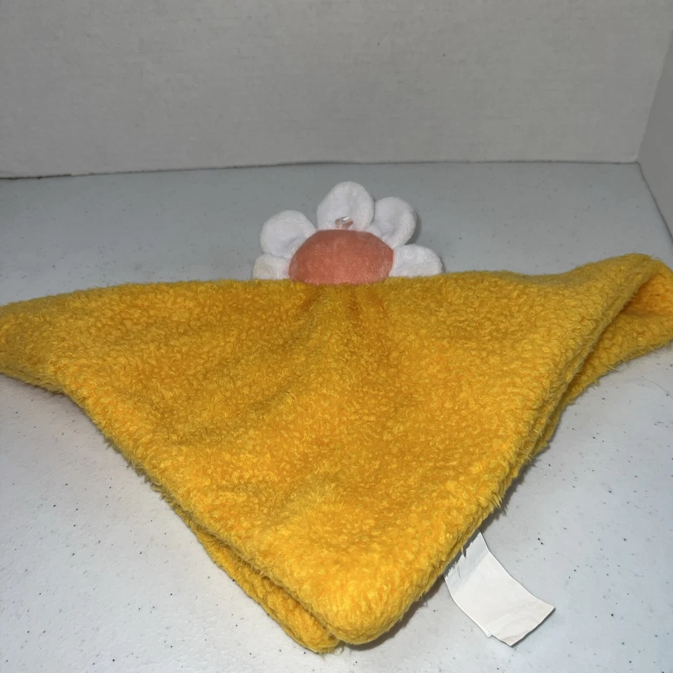 DTU Inc Blanco Margarita Amarillo Lovey Bebé Manta de Seguridad Peluche Lovey Chupete Foto 4 de 4