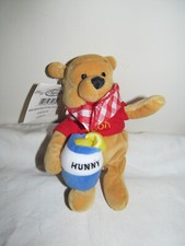 Vintage Disney Store Mini Bean Bag Picnic Pooh 8" NOS