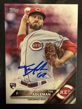 2016 Topps Update Tim Adleman Signed Rookie Card US219 Reds Autograph Auto RC