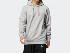 Adidas Men's Fleece Pull Over Hood Grey