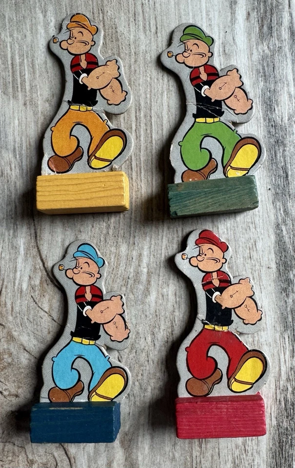 1957 Adventures of Popeye Board Game Transogram 🌟 CLOSE UPS - SEE EVERY PIECE!! - Image 4 of 4