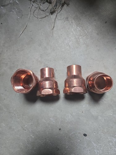 3/4" x 1" COPPER FEMALE ADAPTER C x F ADAPTER (COPPER SWEAT x FPT ADAPTER)CPR-10