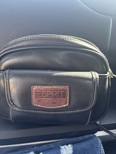 Esprit borsa a mano in pelle nera vintage anni 90