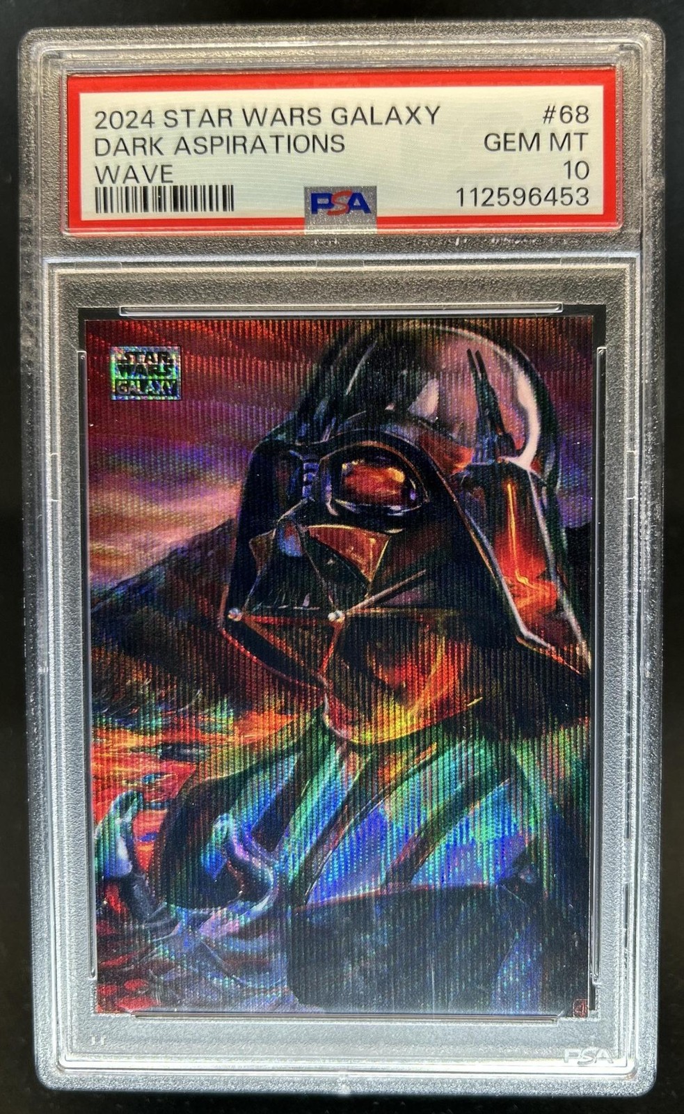 2024 Topps Chrome Star Wars Galaxy Dark Aspirations Wave Refractor #/99 PSA 10