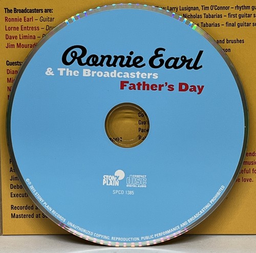 Ronnie Earl & The Broadcasters – Father's Day CD, Album Stony Plain Records 2015 - Picture 5 of 6