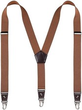Suspenders for Men with Snap Hooks Heavy Duty Adjustable 1.4 Inches Wide