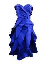 Carmen Marc Valvo Women's Infusion Cocktail Dress (2, Blue) 628292054466