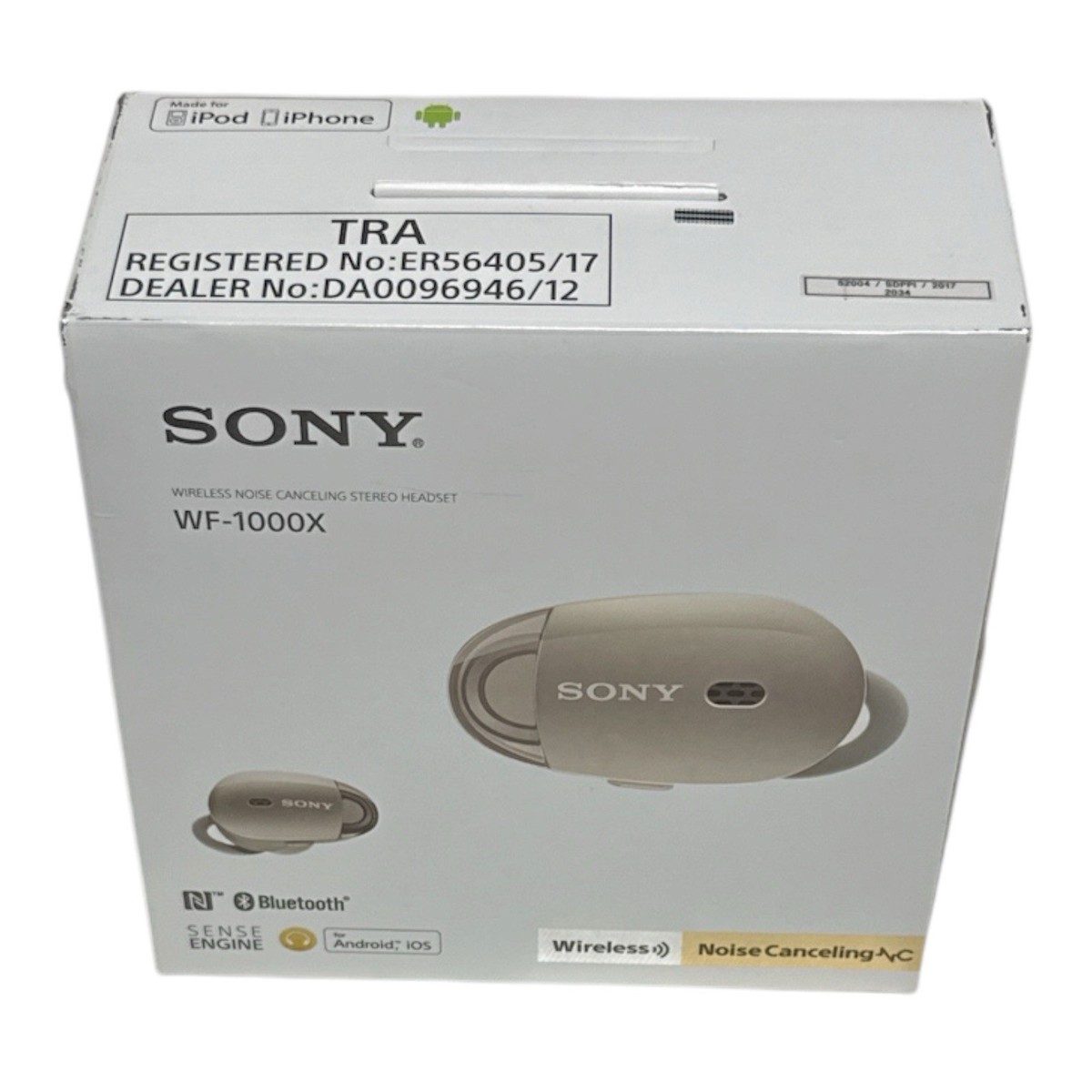 Sony WF-1000X Wireless Noise Canceling Stereo Headset Earbuds Gold