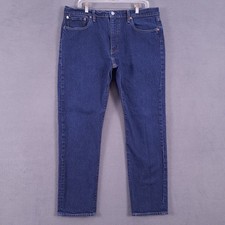 Levis Premium Jeans Mens 36 X 30 Blue Denim 502 Regular Tapered Big E Tag 38x32