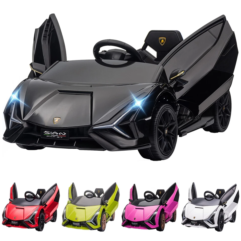 HOMCOM Macchina Elettrica per Bambini 12V con Telecomando Velocità 3-8km/h