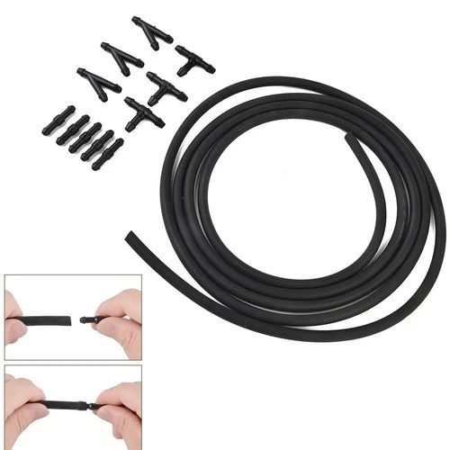 5m (16.4ft) Car Windshield Washer Hose Kit 4mm ID with Connectors – Universal
