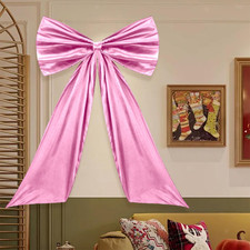 Giant Bow Decoration Large Satin for Wedding Party Backdrop Wall Paper Decor