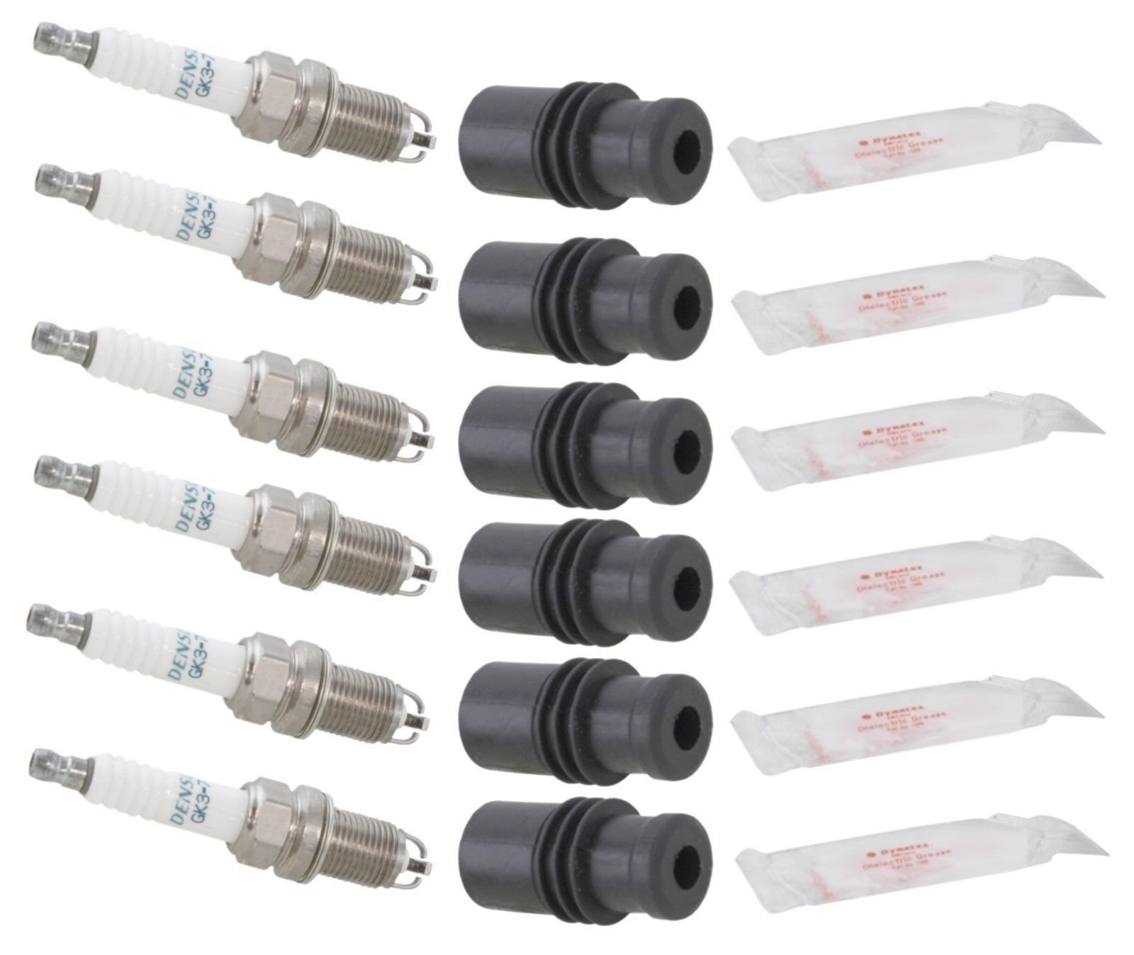 Spark Plug Kit for Cummins ISL Series 4955850 CNG 8.3L  8.9L Set of 6 Complete
