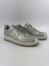 Nike Air Force 1 Low 07 LV8 Metallic Silver Perforated 718152-013 Mens Size 8