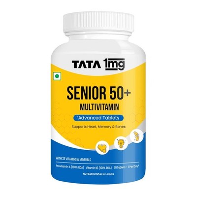 Senior 50+ Multivitamin & Multimineral Veg Tablet with Calcium for Men & Women