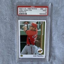 Upper Deck 2007 Josh Hamilton Cincinnati Reds #89-JH Rookie Reprint Card