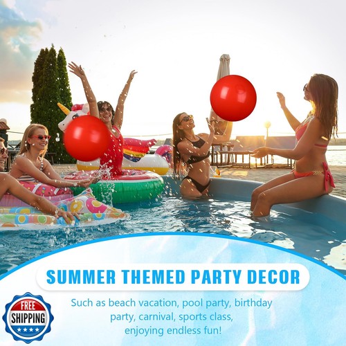 kymqlyw 2 Pcs Inflatable Beach Ball 20 inch Swimming Pool Balls Summer Outdoo - Picture 3 of 5