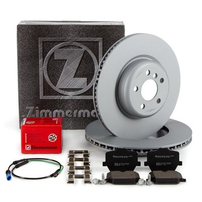 ZIMMERMANN Bremsscheiben Ø 345mm Beläge Sensor für BMW G20 G21 G22 Z4 G29 hinten