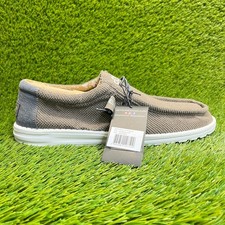 Hey Dude Wally Paisley Mens Size 13 Chocolate White Casual Walking Slip-On Shoes