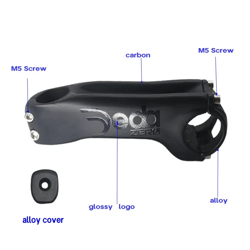 Carbon Stem -17 °-10 ° Degree Mountain Road Bike Carbon Inner Stem 60MM-120MM - Image 4 of 4