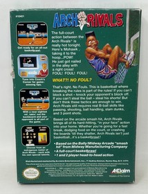 NES Nintendo - Arch Rivals - CIB Completo en Caja con Manual - Probado (1990)
