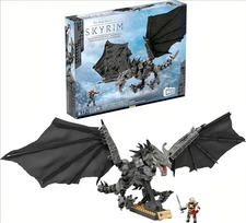 MEGA Skyrim Alduin The World Eater Dragon HXR98 Elder Scrolls V  FACTORY SEALED
