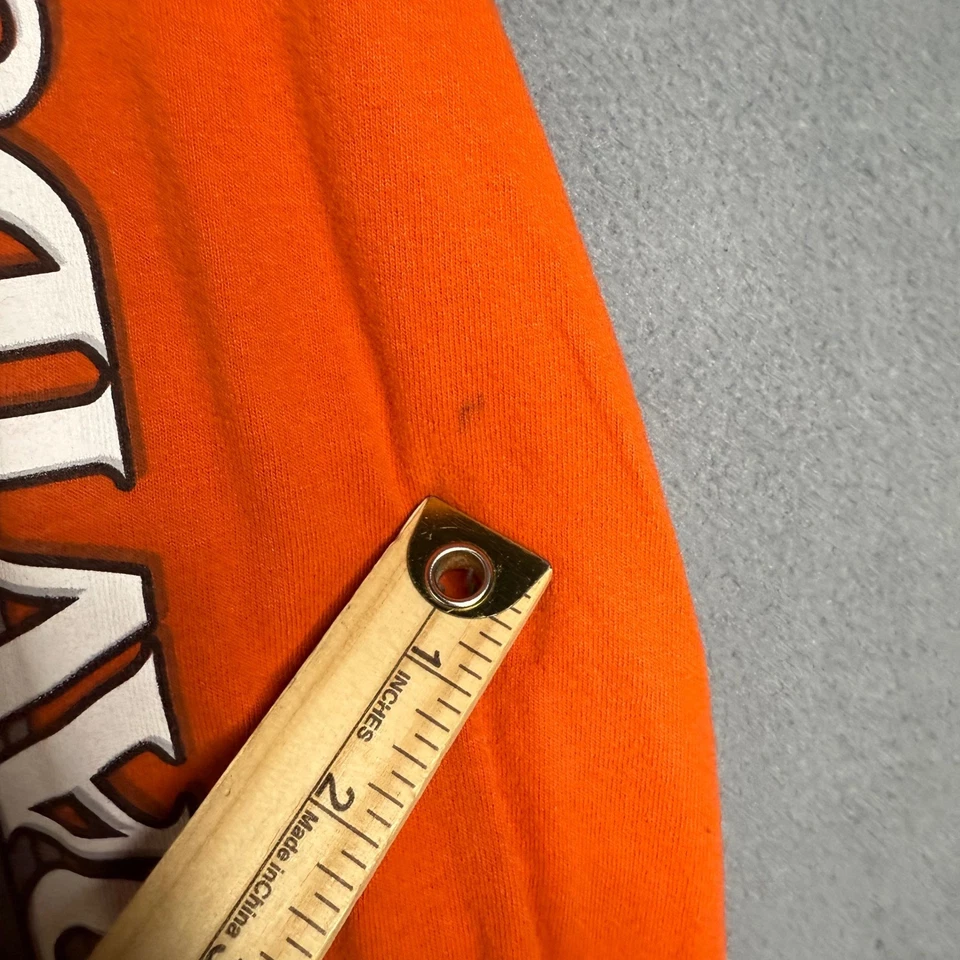 Мужская футболка Harley Davidson оранжевая с длинным рукавом Dallas Texas графическая футболка размер XL - Изображение 2 из 4