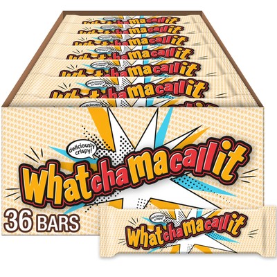 WHATCHAMACALLIT Chocolate Peanut Flavored Crisps and Caramel Candy,