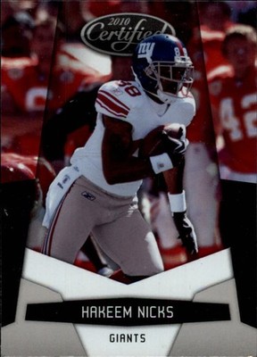 2010 Certified #100 Hakeem Nicks - FB