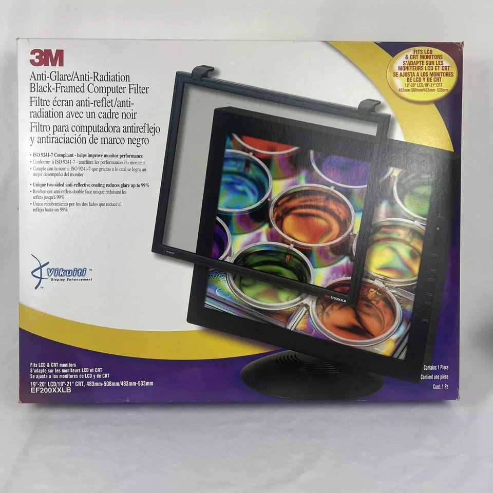 5 Pack 3M EF 200XXLB Anti Glare Monitor Filter for 19"-21” screens No Box/Clip - Image 2 of 4