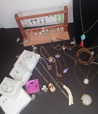 Fashion Jewelry Mixed Lot.  20+ Different Styles.  All new in box for resale.
