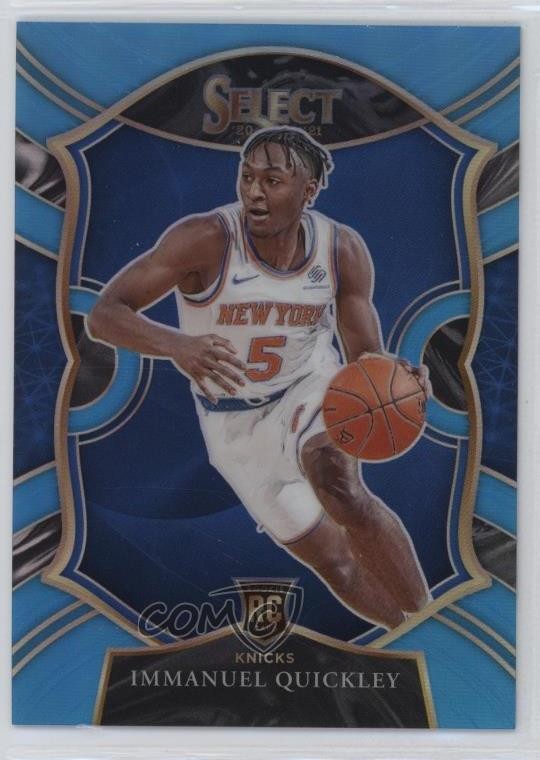 2020 Panini Select Concourse Light Blue Prizm 76/299 Immanuel Quickley #85 ux8