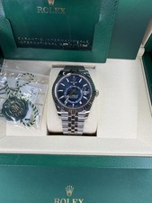 Rolex Sky-Dweller 336934 2026 Unworn Full Set Fluted Jubilee Blue Dial 42mm