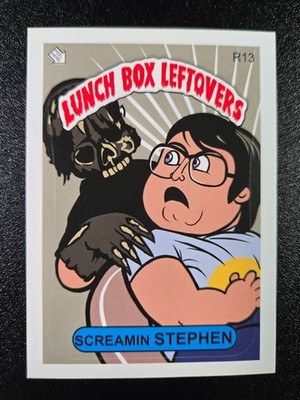 Stephen King Creepshow Garbage Pail Kids Spoof Card Lunch Box Leftovers