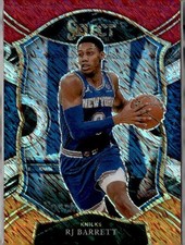 2020-21 Panini Select #40 RJ Barrett Red White Orange Flash