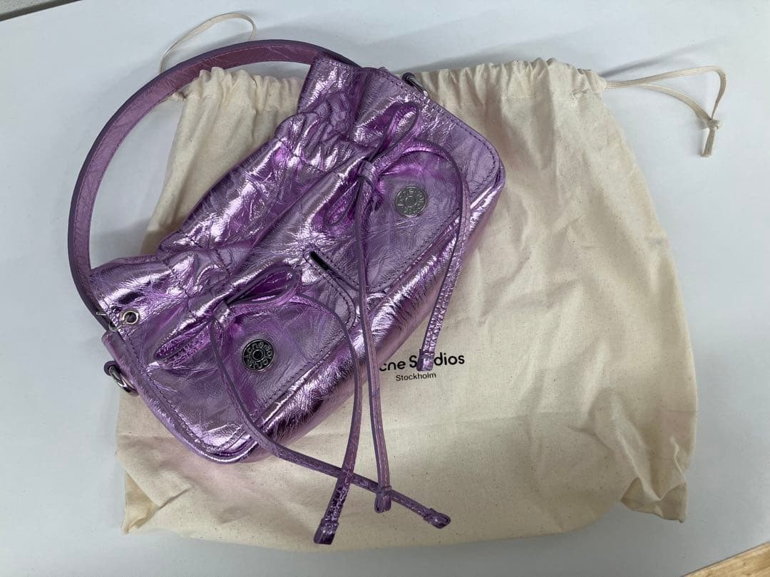 Acne Studios Multipocket Micro Crossbody Metallic… - image 4