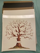 Creative Memories 12x12 Family Tree, 10 black, 7 White refill pages 8 protectors