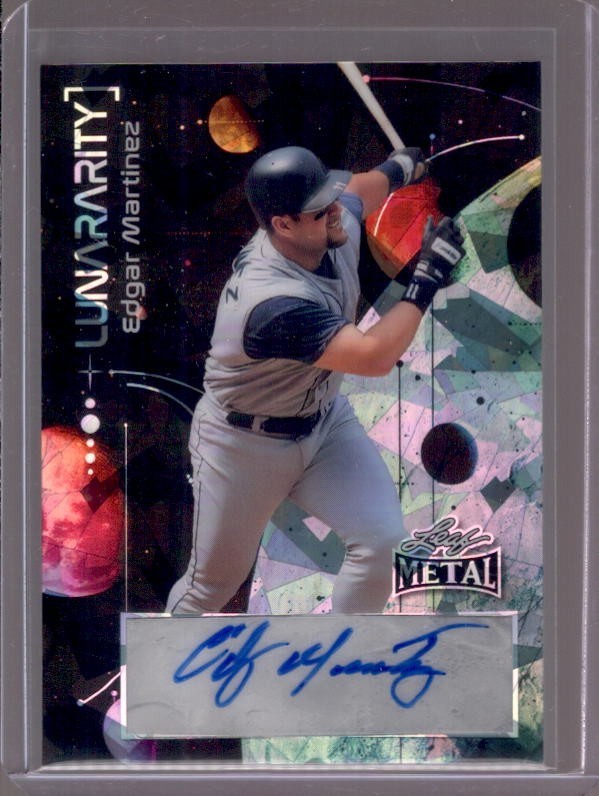 EDGAR MARTINEZ 2025 Leaf Metal Lunararity Crystal Prismatic Autograph Auto #3/10