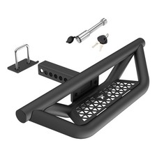 Universal Towing Hitch Step Bar For 2 Trailer Hitch Receiver Rear Bumper Guard Universal Towing Hitch Step Bar For 2 Trailer Hitch Receiver Rear Bumper Guard