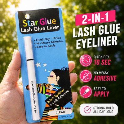 Star Glue Clear Lash Glue Pen   Eyeliner + Adhesive, Fast Dry Lash Glue