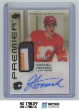 2024-25 UD Premier Acetate Rookie Bronze Auto Patch Samuel Honzek /249 #AR-HE
